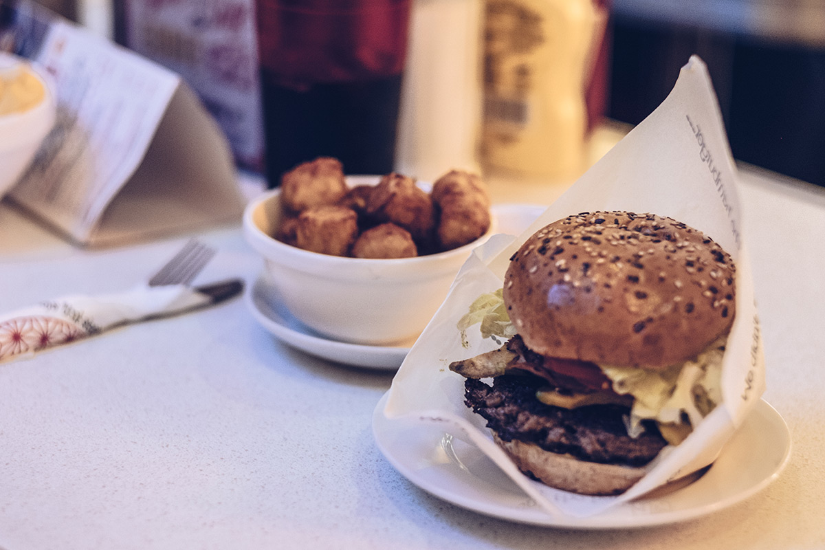 Refuse to hibernate Dublin Eddie Rocket's City diner burger