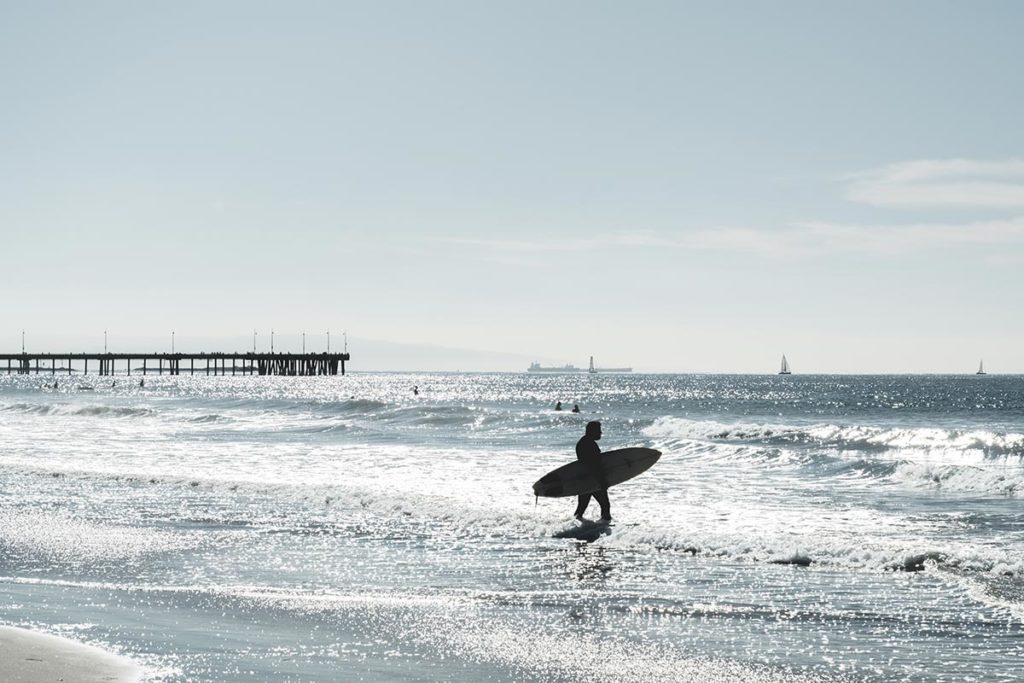 Los Angeles refuse to hibernate Venice Beach plage