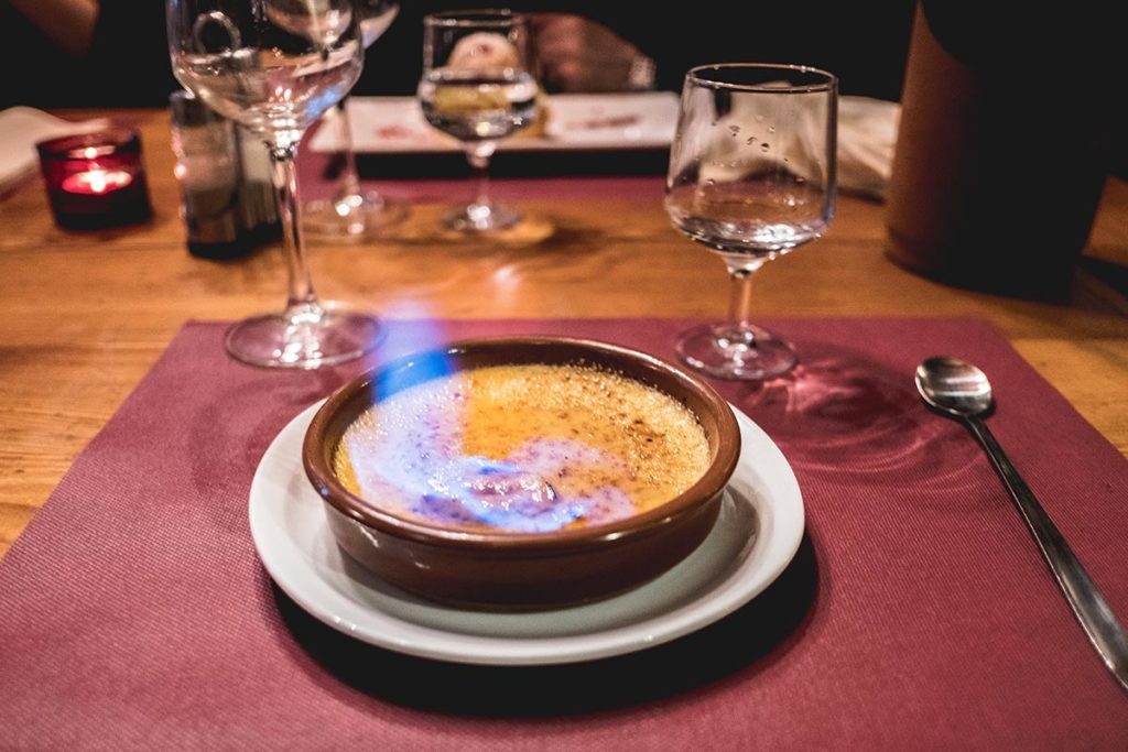 Valloire refuse to hibernate restaurant Grill & Pasta dessert