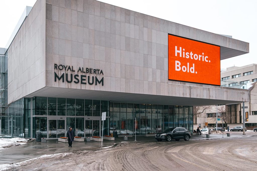 Royal Alberta Museum façade Edmonton Refuse to hibernate