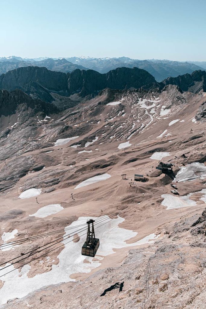téléphérique Zugspitze glacier Bavière Refuse to hibernate